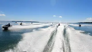Jet Ski ride around North Stradbroke Island Queensland Australia