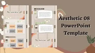 Aesthetic 08 PowerPoint Template Free🍑 || ppt#78✨