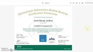 Digital Unboxing of ANSI Accredited Certified In Cybersecurity Certification