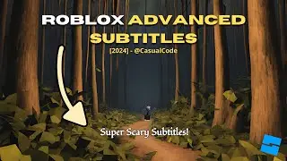 How to make a Subtitle System in Roblox Studio - [2024]