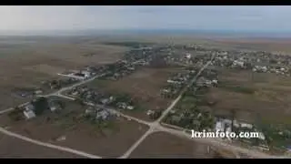 Село Громово Черноморский район Крым  с высоты птичьего полет