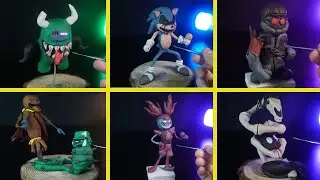 Making All Toys Characters Friday Night Funkin' FNF Mod | Clay Art