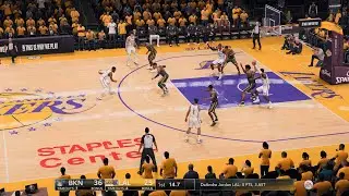 NBA LIVE 22 Rosters Nets vs Lakers PS5 4K 1st Half