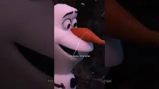 снеговик ☃ растаял момент из мультика холодное сердце