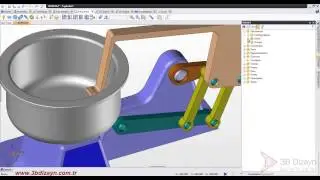 TopSolid V7  Hamur Yoğurma Makinası Kinematik Hareketi
