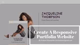 Create a portfolio Website  using bootstrap, CSS, Scroll animations : Part 1