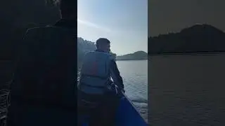 Boating across Begnas lake, Pokhara