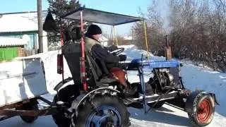 Самодельный минитрактор с двигателем ЗИД