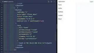 6 - Using a Fixed Sidebar on Small Screens - Sliding Sidebar in React and Tailwind CSS
