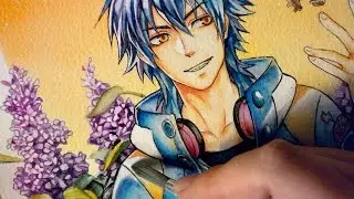 Lilac (Flower)  - Aoba (DMMD)【WATERCOLOR SPEEDPAINT】