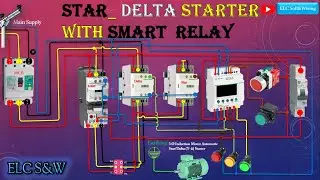 How to Connection Star_ Delta MOTOR CONNECTION with SMART RELAY