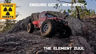 Element Zuul on Enduro chassis. RC exploring old Toxic Waste area! :O