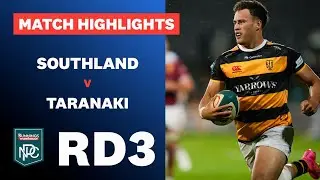 RD3 HIGHLIGHTS - Southland v Taranaki (Bunnings NPC)