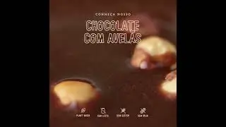 Chocolate com avelã Sem glúten, sem lactose sem soja.