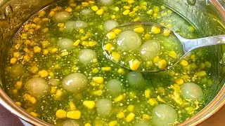 SAGO DESSERT With Longan and Corn