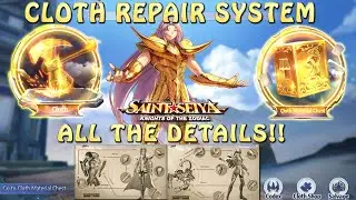CLOTH REPAIR SYSTEM! ALL THE DETAILS TO GET STARTED! Saint Seiya Awakening