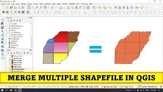 QGIS Tutorials 36: How to use Merge tool in QGIS | Beginners | QGIS 3.22 | Merging Shapefiles