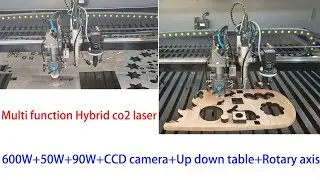 Multi functional 600w co2 laser engraving cutting machine auto focus with CCD camera made in china