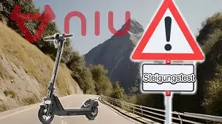 NIU KQi 300P | Steigungstest | E-Scooter 🛴 mit Straßenzulassung Federung u. Blinker