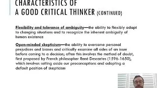 Lecture 0 Critical Thinking Introduction