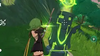 Monumen Elemental Dendro Totems Puzzle  | The Dark Valley | Sumeru Genshin Impact