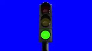 Traffic Light _ Full HD1080p  [Blue Screen]