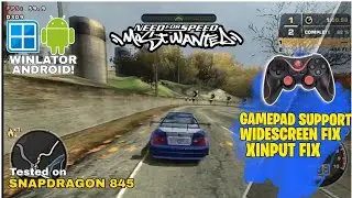NFS Most Wanted Winlator Android - Widescreen Fix,Xinput Fix,Gamepad Supported!