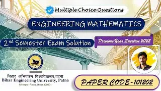 Btech 1st semester Pyq engineering mathematics| Paper Code - 101202 | Year 2022 Latest paper.