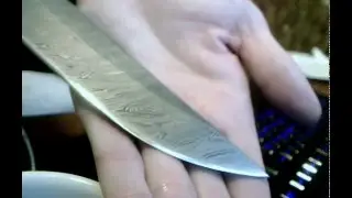Damascus blade and perfect sharpening