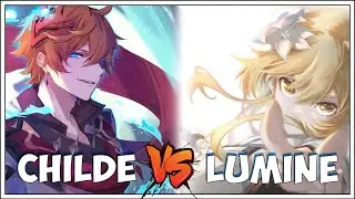 Genshin Impact | Childe vs Lumine (Traveler) | English Audio