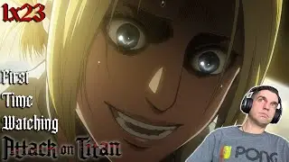 Attack on Titan - Season 1 Episode 23 Reaction!!【SMILE】1x23
