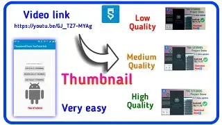 How to get thumbnail from YouTube video link in sketchware