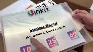 Winner unboxing - Uinkit inkjet and laser vinyl sticker halo printing paper