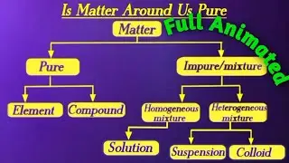 Classification of matters | Is matter around us pure | class9 #science #animation #matter