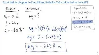 How to Solve a Free Fall Problem (how high)