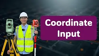 ⌨️ Construction Surveying #10: Entering Coordinates in Total Station | Data Input Guide