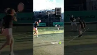 Quick reflexes and somehow still wins the point 😳