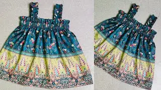 very beautiful Frock cutting and stitching / frock making / baby frock #barkatbutique #babyfrock