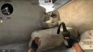 (Dust2 Molotov) Molotov back B-Site from window