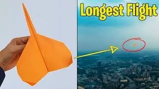 Origami Paper Airplane Longest Flight - How to Make Paper Plane That Flies Forever
