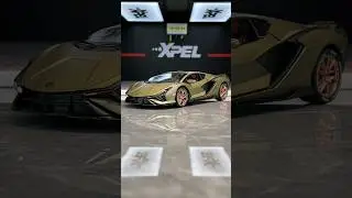 model of Lamborghini Sian green version diecast model car 