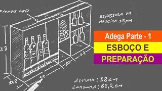 Custom Wine Cellar Manufacturing Part-1: Sketch and Measurements of Wooden Pieces🔨🧰