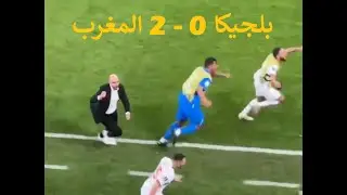 شاهد الفرحة الهيستيرية لوليد الرگراگي بعد الهدف الثاني ضد بلجيكا |  كأس العالم قطر 2022