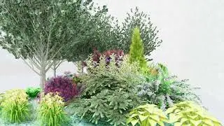 Цветник у многоэтажки