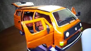 Автолегенда пластилиновый Фольксваген транспортер Т3 - legend plasticine Volkswagen transporter T3