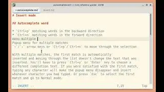Insert mode autocompletion