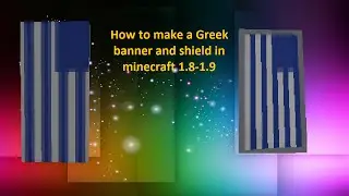 Greek shield and banner in minecraft 1.8-1.9