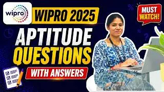 Wipro Interview Preparation 2025 Aptitude Questions with Answers Part - 1