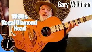 Gary Waldman Plays A 1930's Regal Diamond Head Acoustic Guitar | Let's Hear It