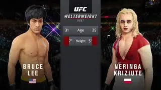 UFC 4 | Bruce Lee vs. Neringa Kriziute (HOT PAINTER) (EA Sports UFC 4)